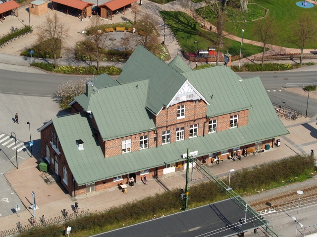 Sölvesborgs resecentrum några spår bor